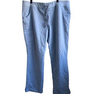 Figs Scrubs Isabel Wide Leg Pants Size XXL TALL Light Blue